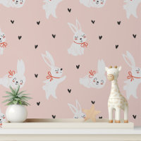 Joli lapin lapins Coeurs Enfants Motif