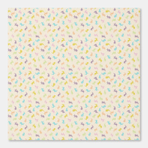 Papier Peint Joli Motif lapin Pastel Bunny coloré