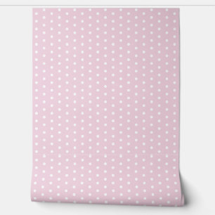 Papier Peint Joli Polka Dot Motif mignon Pastel Rose