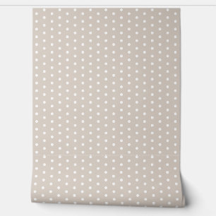 Papier Peint Joli Polka Dot Motif Pierre blanche mignonne éléga