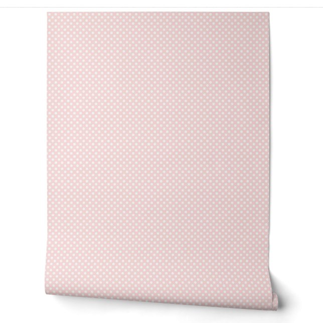 Papier Peint jolie couleur/ motif uni rose clair (Déroulement)