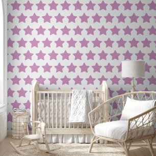 Papier Peint Jolie lavande Stars Enfants motif de crèche