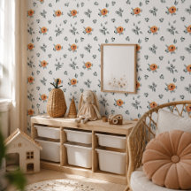 Jolie nurserie Boho Terracotta florale & verdure