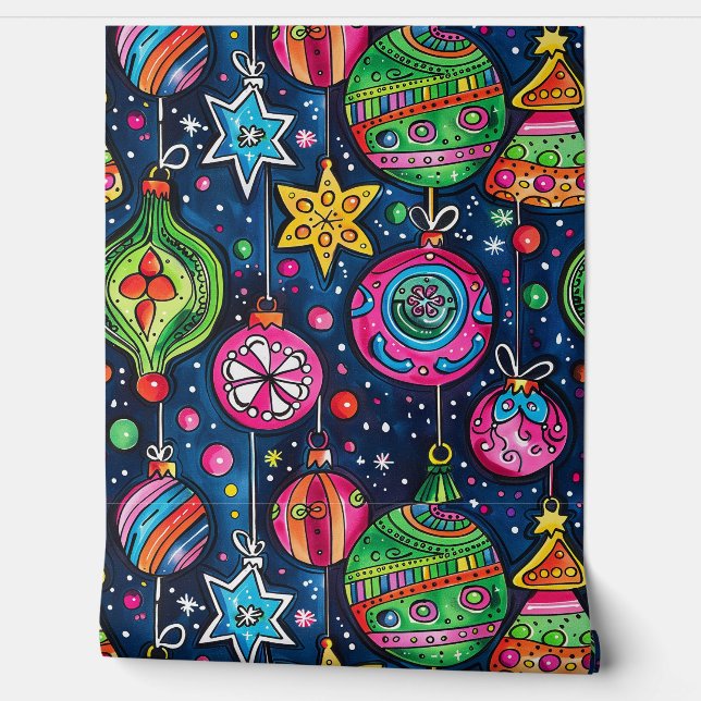 Papier Peint Jour de Noël (Déroulement)