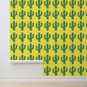 Papier Peint Jour des morts heureux Cactus Patterned