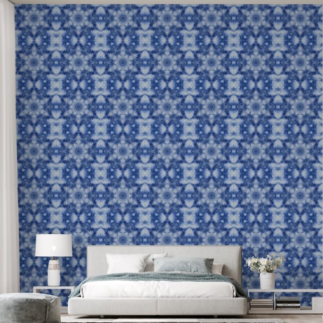 Papier Peint Kaleidoscope de nuages et ciel bleu (Chambre à coucher)