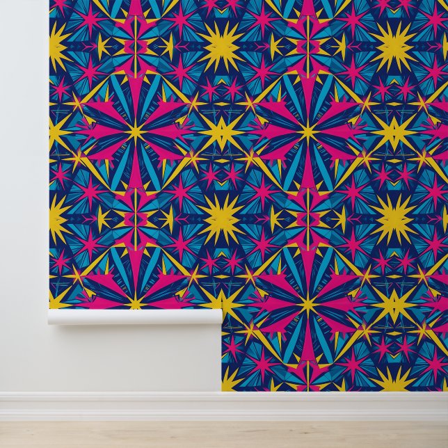 Papier Peint Kaleidoscope Psychédélique Peel et Bâton (Application)