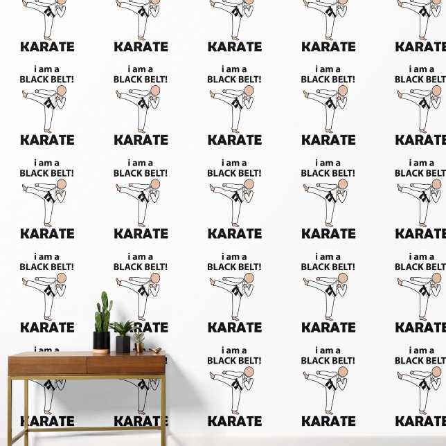 Papier Peint Karate je suis une ceinture noire Karate (Couloir)