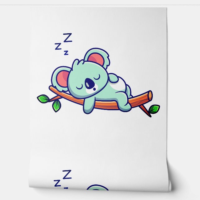 Papier Peint Koala endormi (Déroulement)