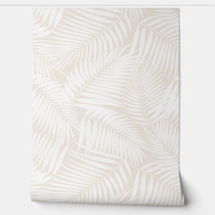 Papier Peint Kona Palms Hawaiian Tropical Leaf - Blanc