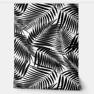 Papier Peint Kona Palms Hawaiian Tropical Leaf - Noir