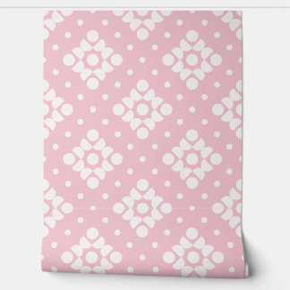 Papier Peint (L) 2502222A Retro Dotty Diamond Pink Background