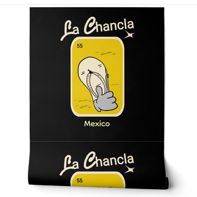 Papier Peint La Chancla jaune  (Déroulement)