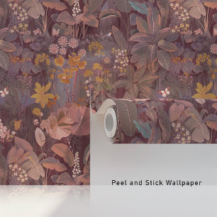 Papier Peint La jungle mystique de mauve