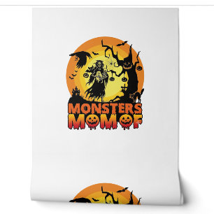 Papier Peint La maman des monstres Halloween Monstre Fantôme Sq