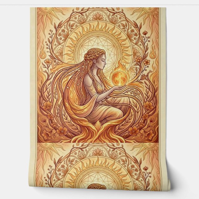 Papier Peint La Prêtresse de Feu (Déroulement)