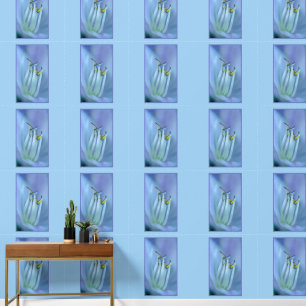 Papier Peint La Terre Florale Fermer Photographie Motif Bleu