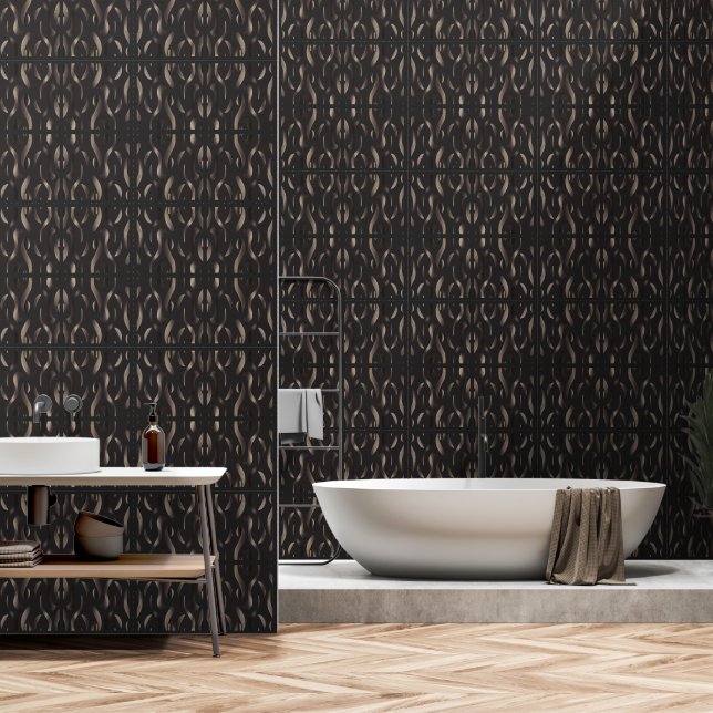 Papier Peint Labyrinthe Luxueux Moderne (Salle de bain)