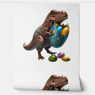 Papier Peint Lapin de Pâques Dinosaure de Pâques Oeuf de Pâques