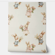 Lapin lapin et fleurs
