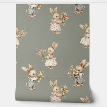 Lapin mignon lapin et fleurs