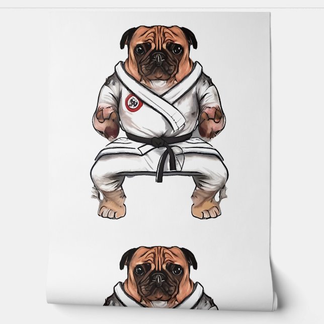 Papier Peint le chien connaît le karaté (Déroulement)