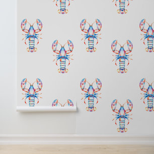 Papier Peint Le crabe côtier rouge et bleu