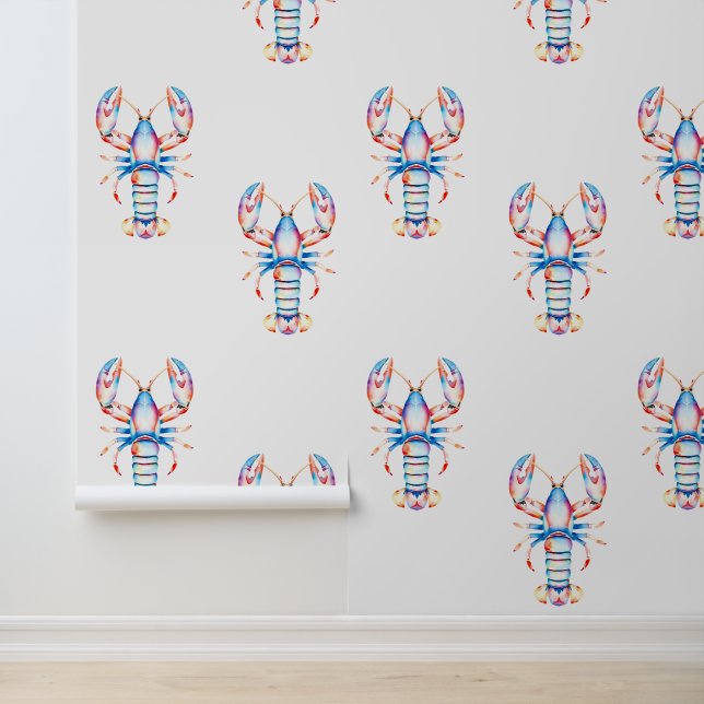 Papier Peint Le crabe côtier rouge et bleu (Application)