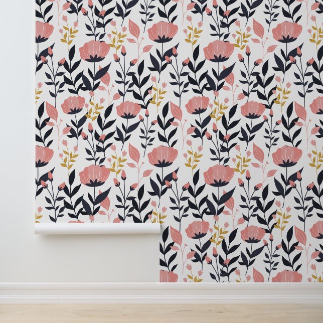 Papier Peint Le Jardin Envoûtant de Contraste (Application)