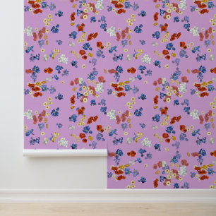 Papier Peint Le pavot de Van Gogh et la lavande aux fleurs d'Ir