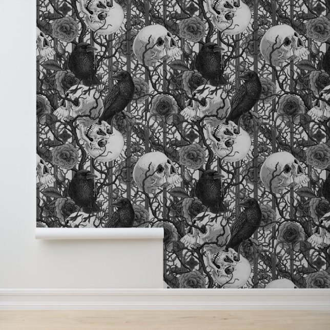 Papier Peint Le secret de Raven. Illustration gothique sombre e (Application)
