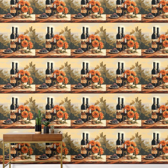 Papier Peint Les amateurs de vin (Couloir)