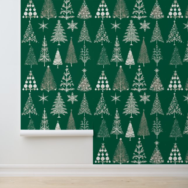 Papier Peint Les arbres de Noël modernes (Application)