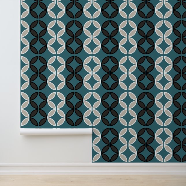 Papier Peint Les diamants des fleurs des papillons tournent aut (Application)