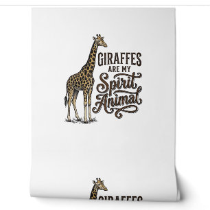 Papier Peint Les girafes sont mon animal spirituel conception d