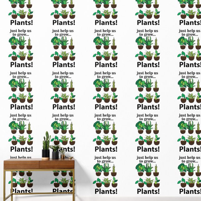 Papier Peint Les plantes Nous Aident Juste À Développer Les Pla (Couloir)