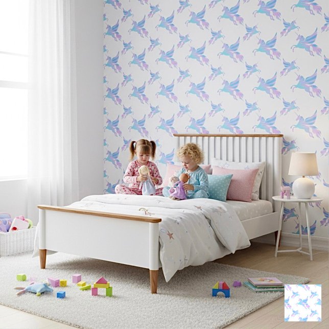 Papier Peint Licorne ailée touchée par l'aurore (Créateur téléchargé)