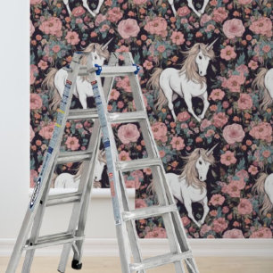 Papier peint licorne cheval mythique à décoller et