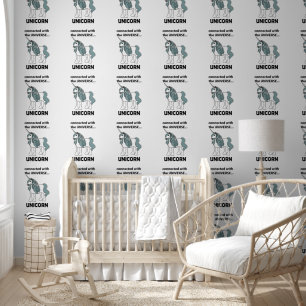 Papier Peint Licorne Connectée À L'Univers Licorne