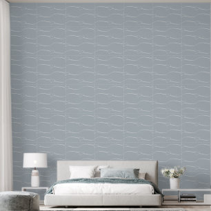 Papier Peint Liens cardiaques, gris clair sur argent neutre