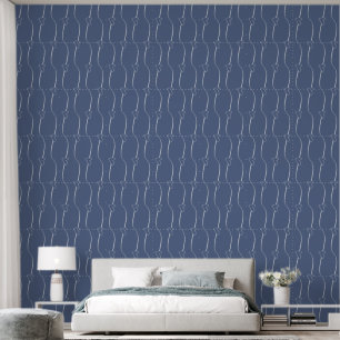 Papier Peint Liens de coeur gris clair Ligne Art, Cachemire ble