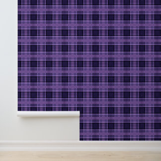 Papier Peint Lilac Fields Plaid Tartan
