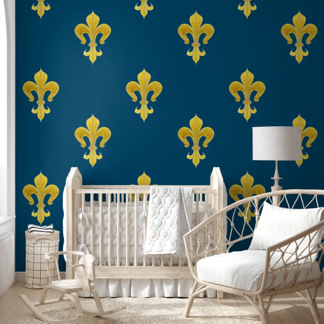 Papier Peint Lily d'Or - luxe royal 4a (Enfants)