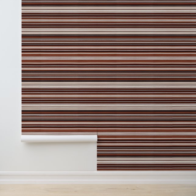 Papier Peint Linge Luxe Moderne Brown Blanc Texture Collection (Application)