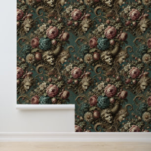 Papier Peint Litanie d'Aristocrates - Design floral gothique