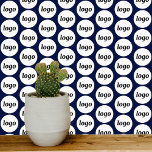 Papier Peint Logo Motif Business Marine Bleu<br><div class="desc">Papier peint motif logo simple et moderne pour votre entreprise. Remplacez le logo par le vôtre. Parfait pour votre bureau,  magasin ou local,  ou pour servir de toile de fond pour un salon professionnel ou un événement promotionnel. Minimaliste et professionnel.</div>