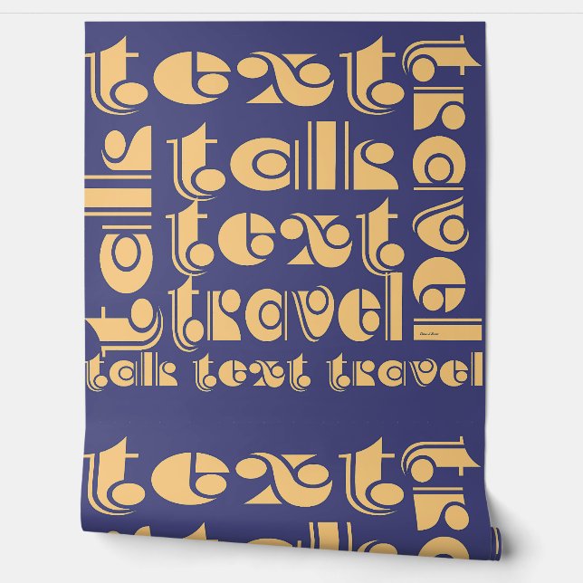 Papier Peint Logo Text Talk Travel (Déroulement)