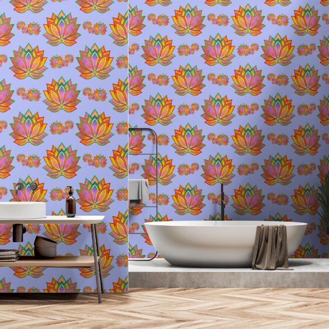 Papier Peint Lotus Dreams (Salle de bain)