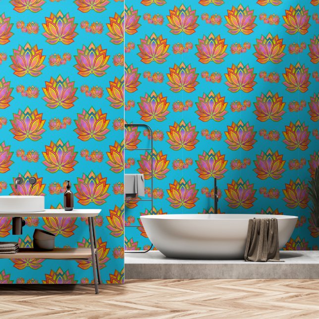 Papier Peint Lotus Dreams paisible (Salle de bain)