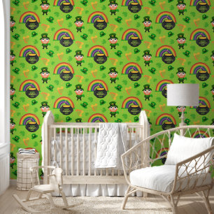Papier Peint Lucky Leprechaun - Motif de la Saint-Patrick